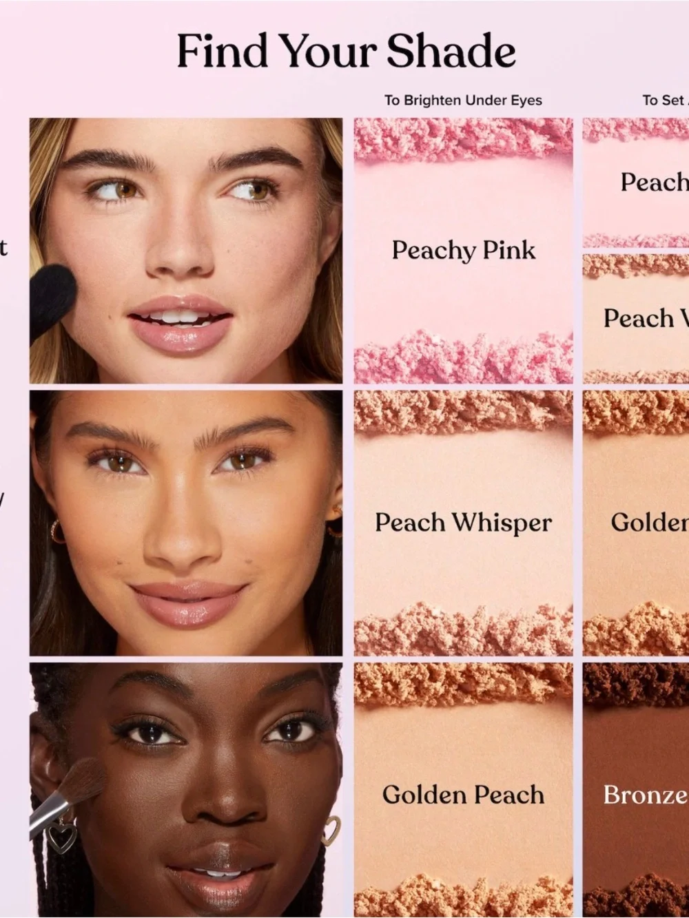 Too Faced Peach blurring loose peach Powder - golden peach Shade